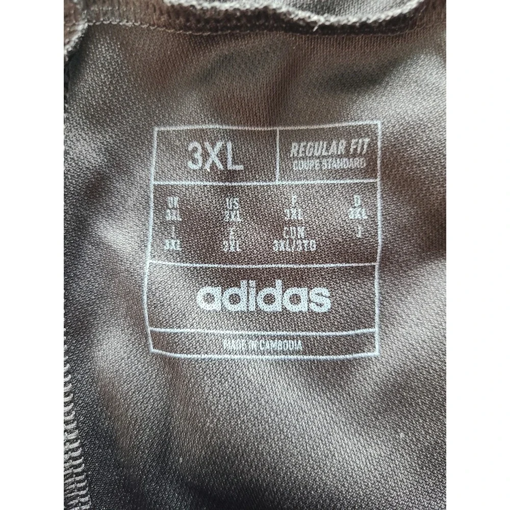 Adidas Mens Aeroready 3 Stripe Athletic Shorts Black 3XL Regular Fit